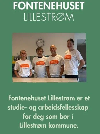 Fontenehuset Lillestr&oslash;m passer for deg som &oslash;nsker struktur, tilh&oslash;righet og mening i hverdagen.❤️ 
Hos oss er du et aktivt medlem i et inkluderende fellesskap hvor det er rom for &aring; v&aelig;re seg selv.❤️
tilbudet er gratis, 