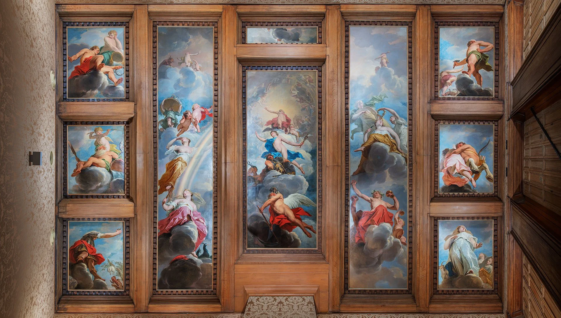 Original ceiling painting by Jacob de Wit, Art Zoo Museum. Photo: © Tim Mintiens