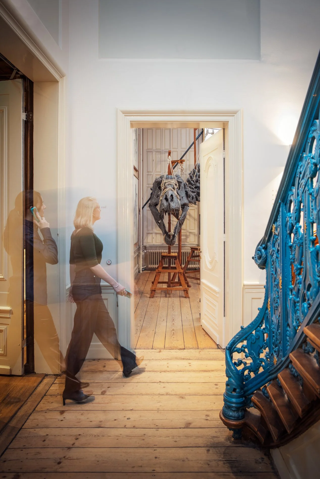 The T-Rex resides in one of the 17th century salons. Photo: © Tim Mintiens