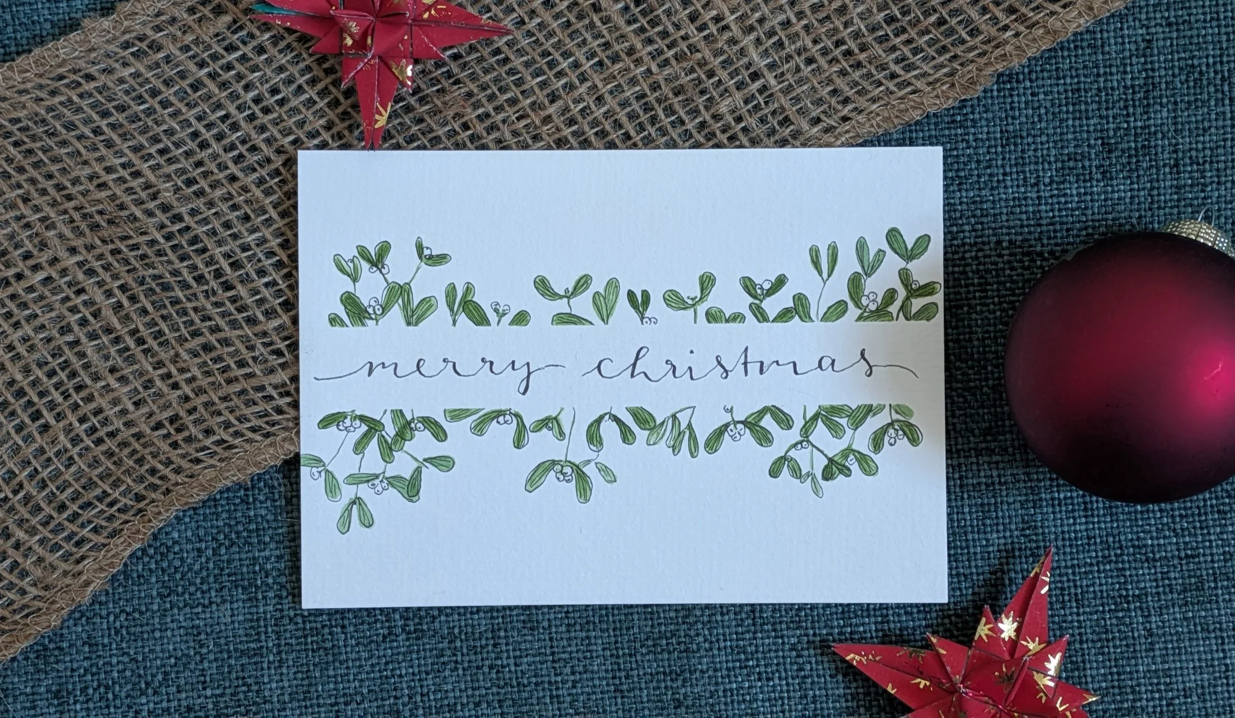 "Merry Christmas" Grußkarte