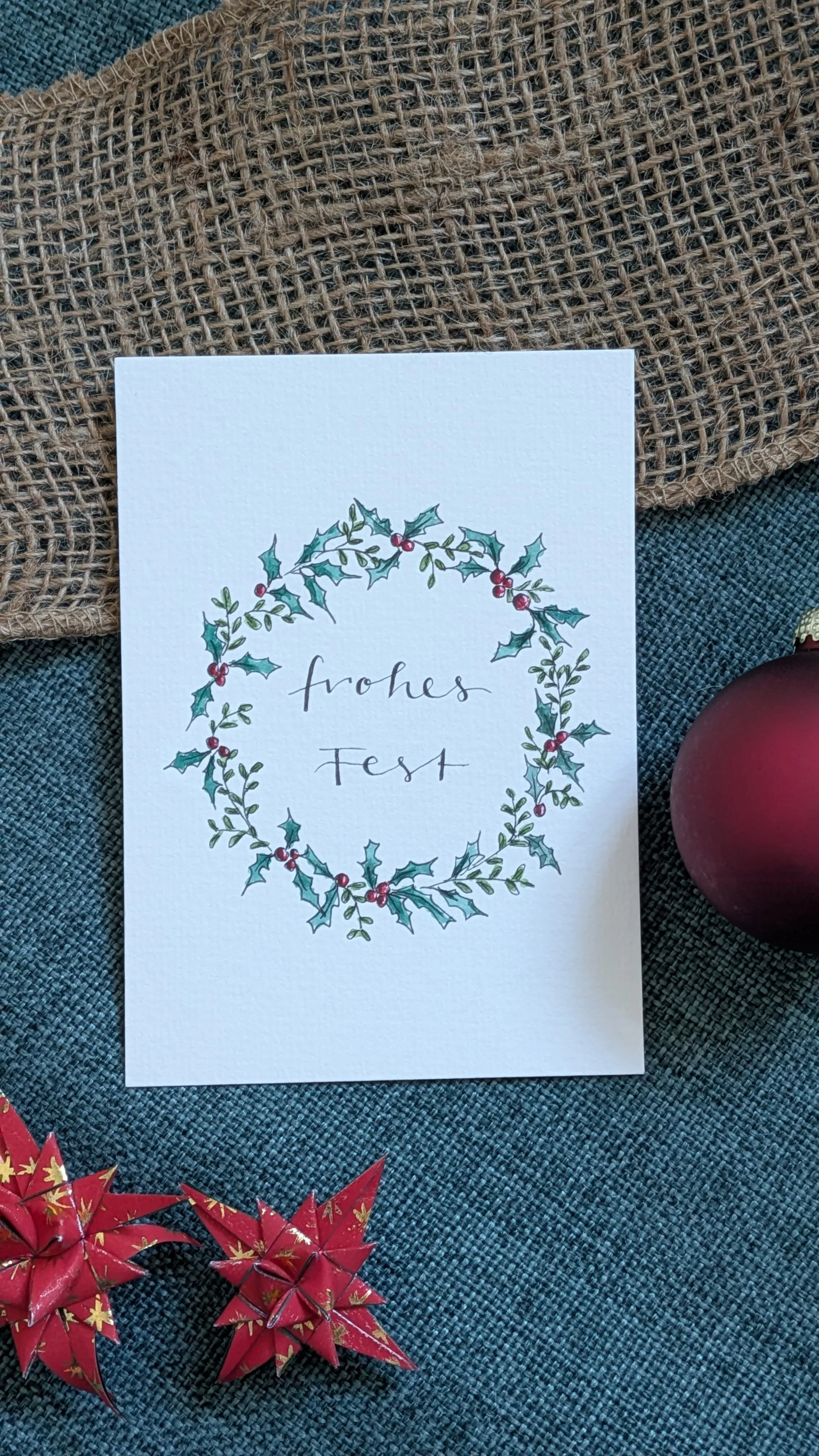 "Frohes Fest" Grußkarte