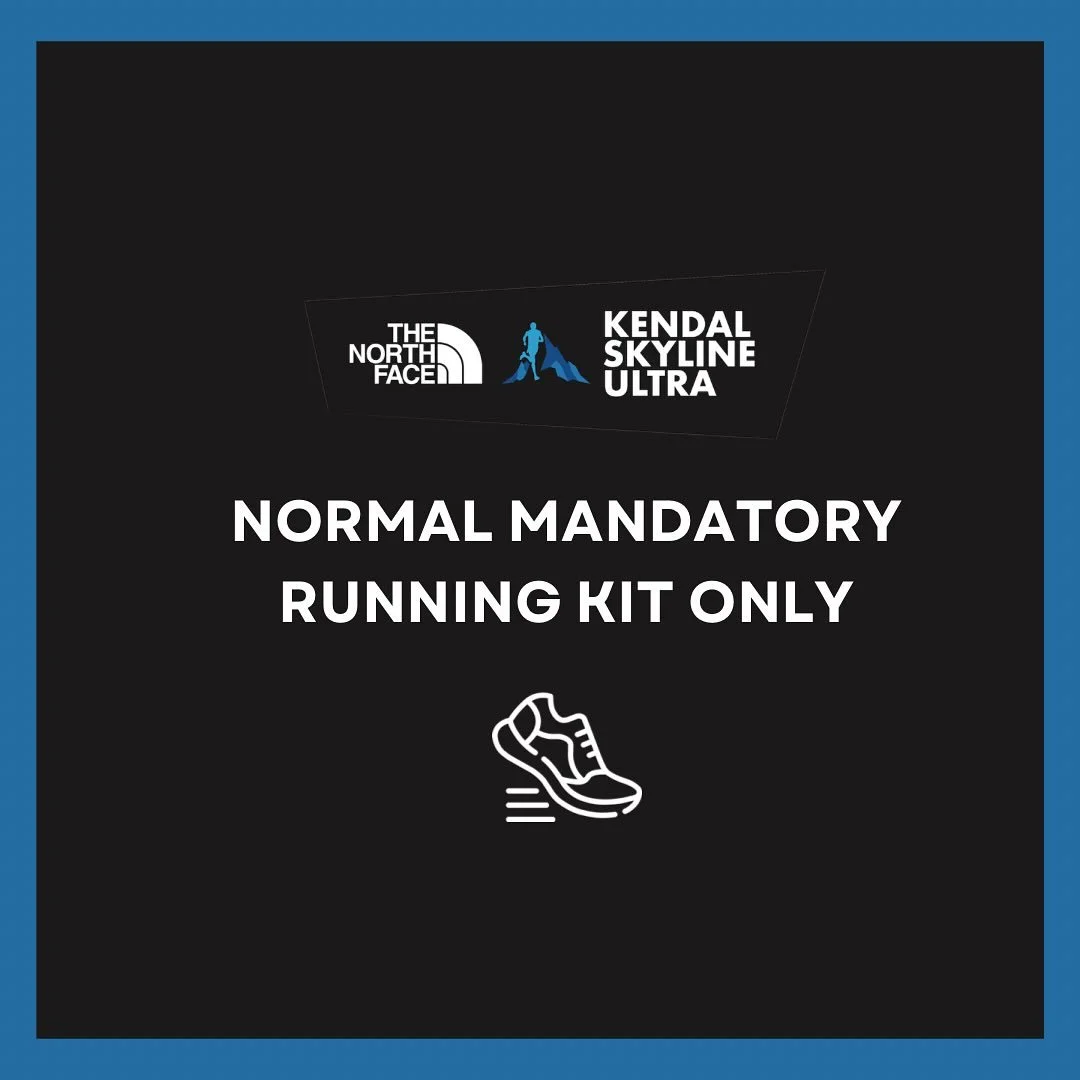 ‼️NORMAL MANDATORY RUNNING KIT ONLY🎒
&nbsp;
The additional Cold Weather Kit 🥶 WILL NOT be required for the Kendal Skyline Ultra 🏃🏻&zwj;♀️

⚠️ IMPORTANT - please take note of the following:

After a few clear cold and frozen 🥶 days in Kendal, a b