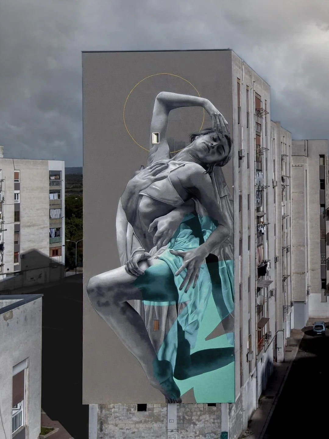 Gavlmaleri af hollandsk street art kunstner