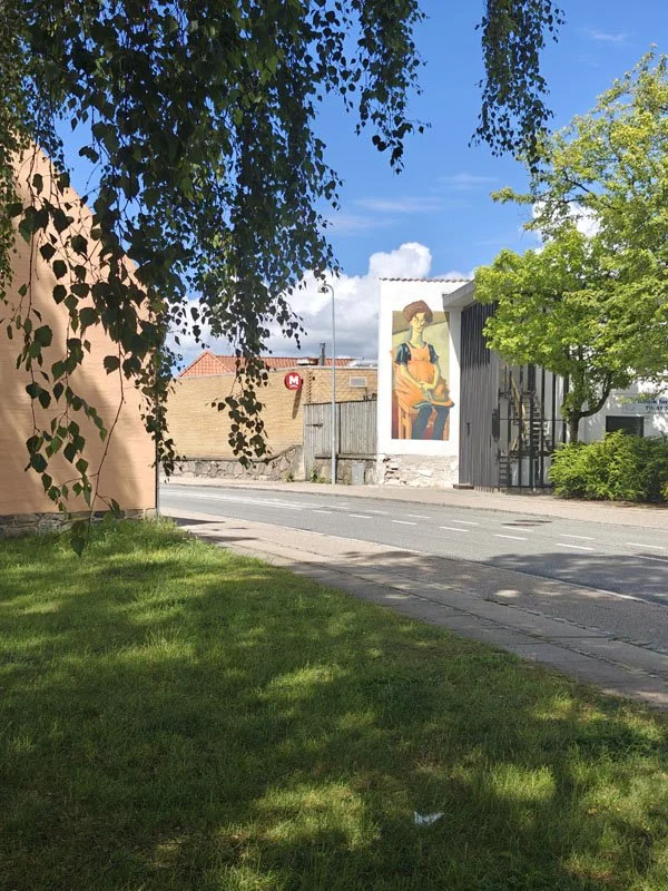 Street art-kunstrute skabt af MALAKKAI i Frederikssund