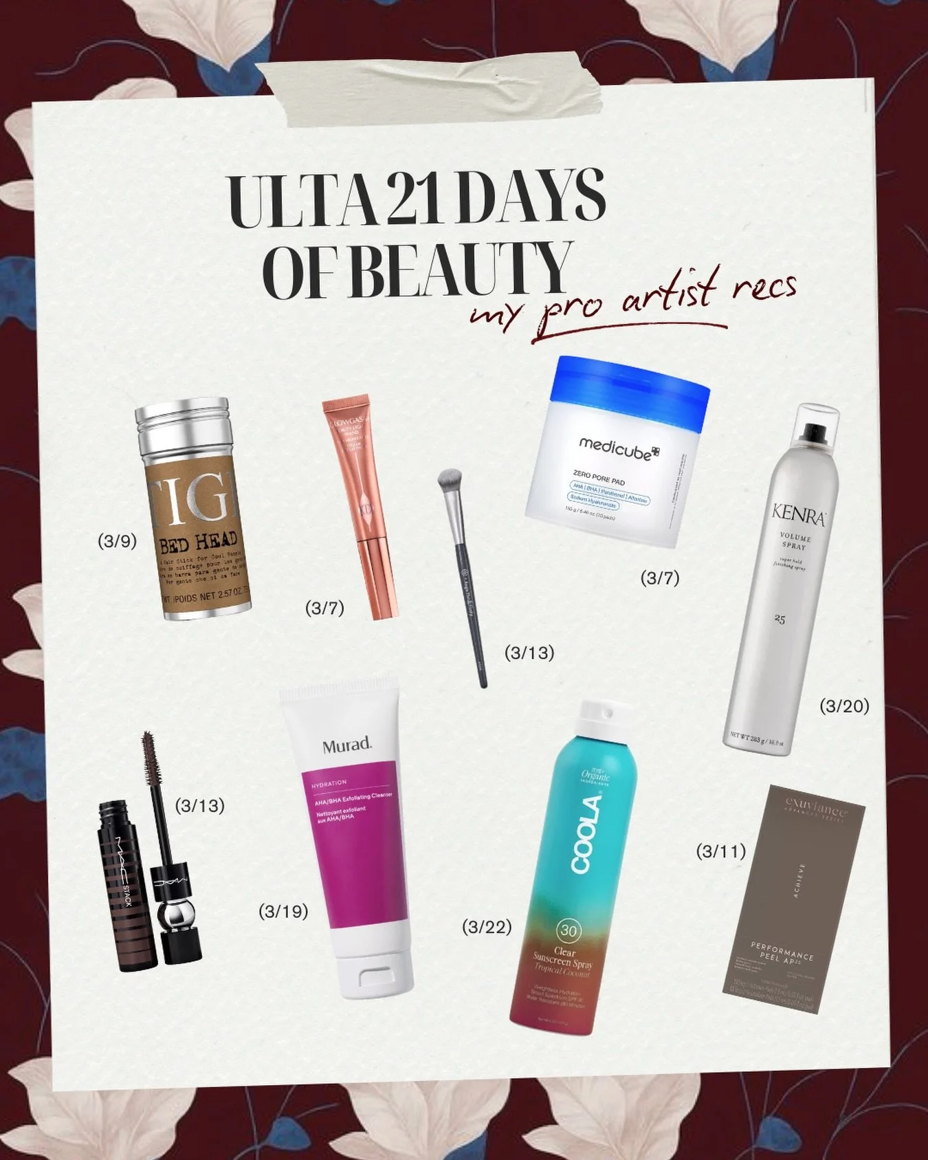 @ultabeauty 21 Days of Beauty &mdash; but make it pro kit &amp; personal favorites 🤍

I keep seeing the same products recommended for this sale, so here are a few that are actually in my professional kit from years of working with brides and on set 