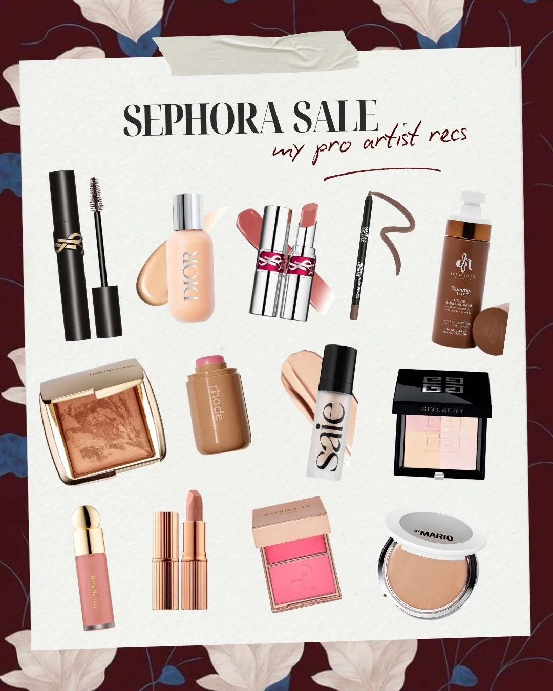 Pro artist picks from the Sephora Sale ✨
Kit staples, skin-first essentials, and the products I reach for on repeat&mdash;because performance matters.

These are the ones that blend seamlessly, wear beautifully, and photograph even better. If you kno
