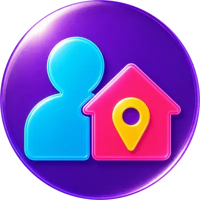 Symbol für persönliche Technikhilfe und Computerhilfe direkt bei Ihnen zuhause.