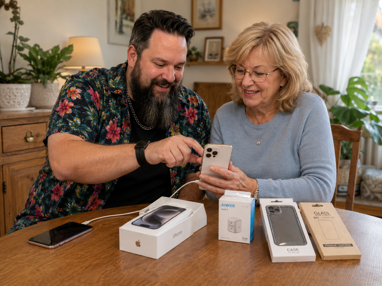 TechniKing richtet ein neues Smartphone ein und überträgt Fotos, Kontakte und WhatsApp auf das neue Gerät.
