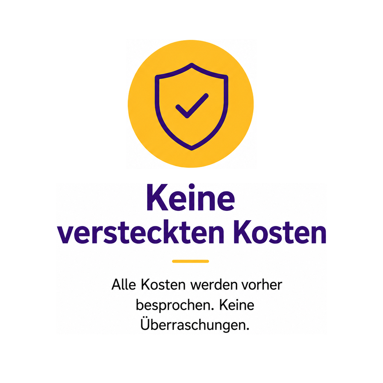 Preiskarte mit transparenter Preisgestaltung ohne versteckte Kosten bei TechniKing.