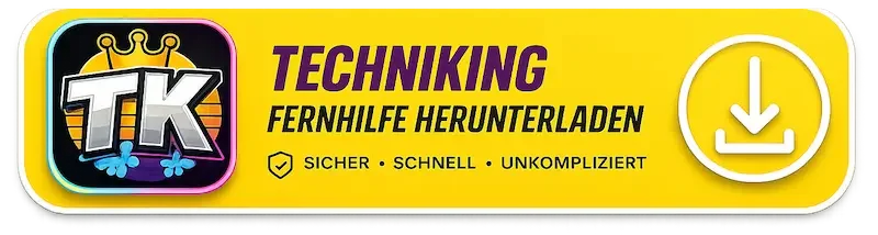 TechniKing Fernhilfe herunterladen – sichere Fernwartung für Computerhilfe und technischen Support.