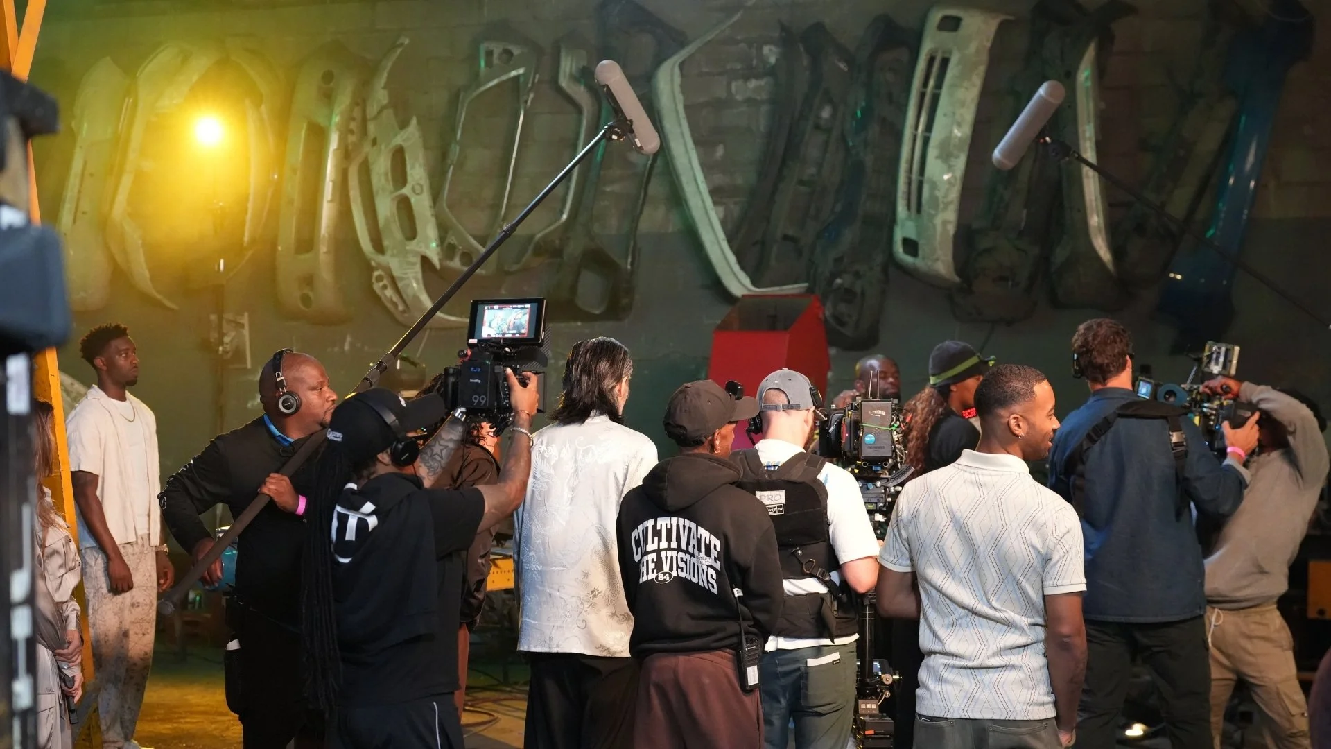 Behind-the-scenes production on the feature film Boyz Trip