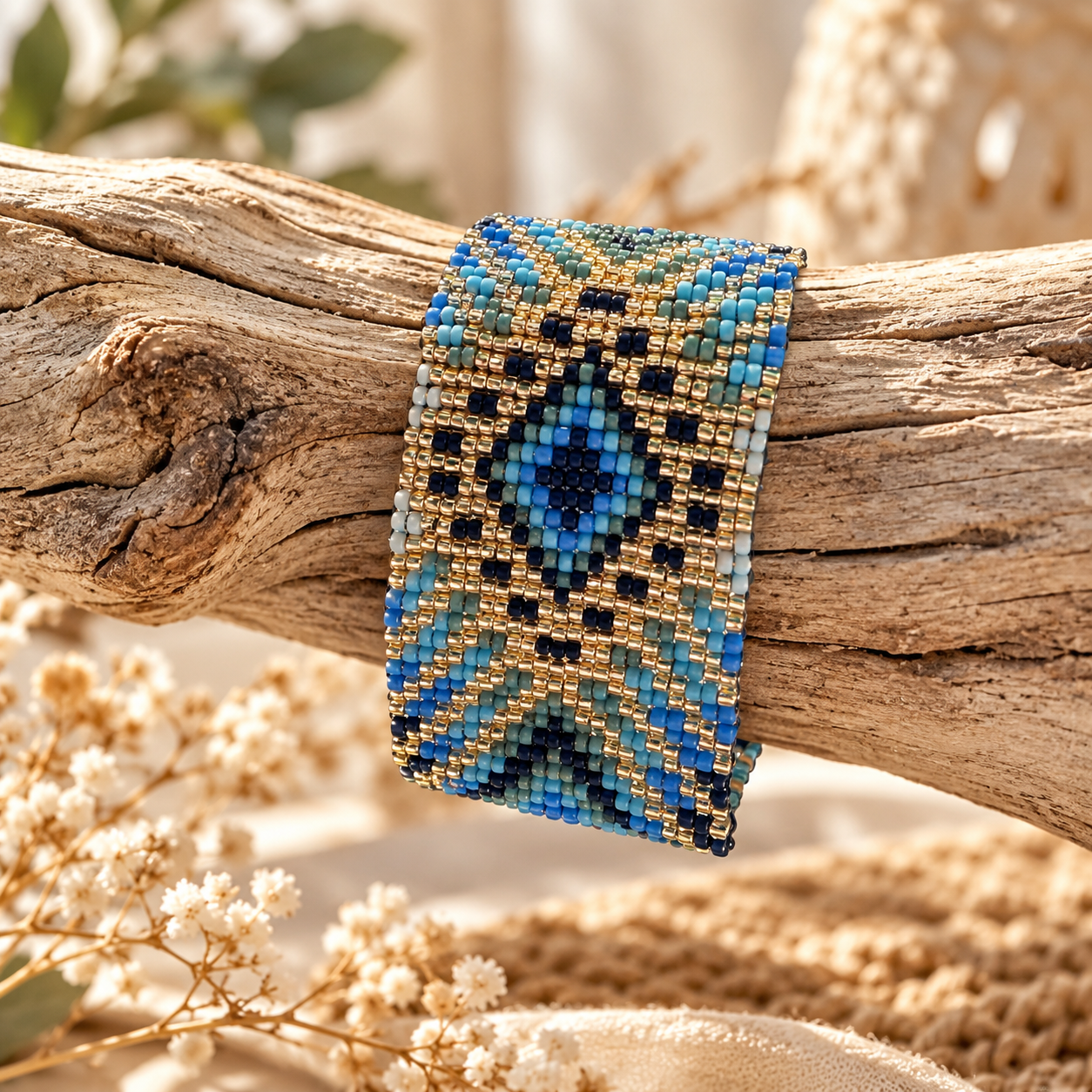 Southwest Beaded Cuff Bracelet