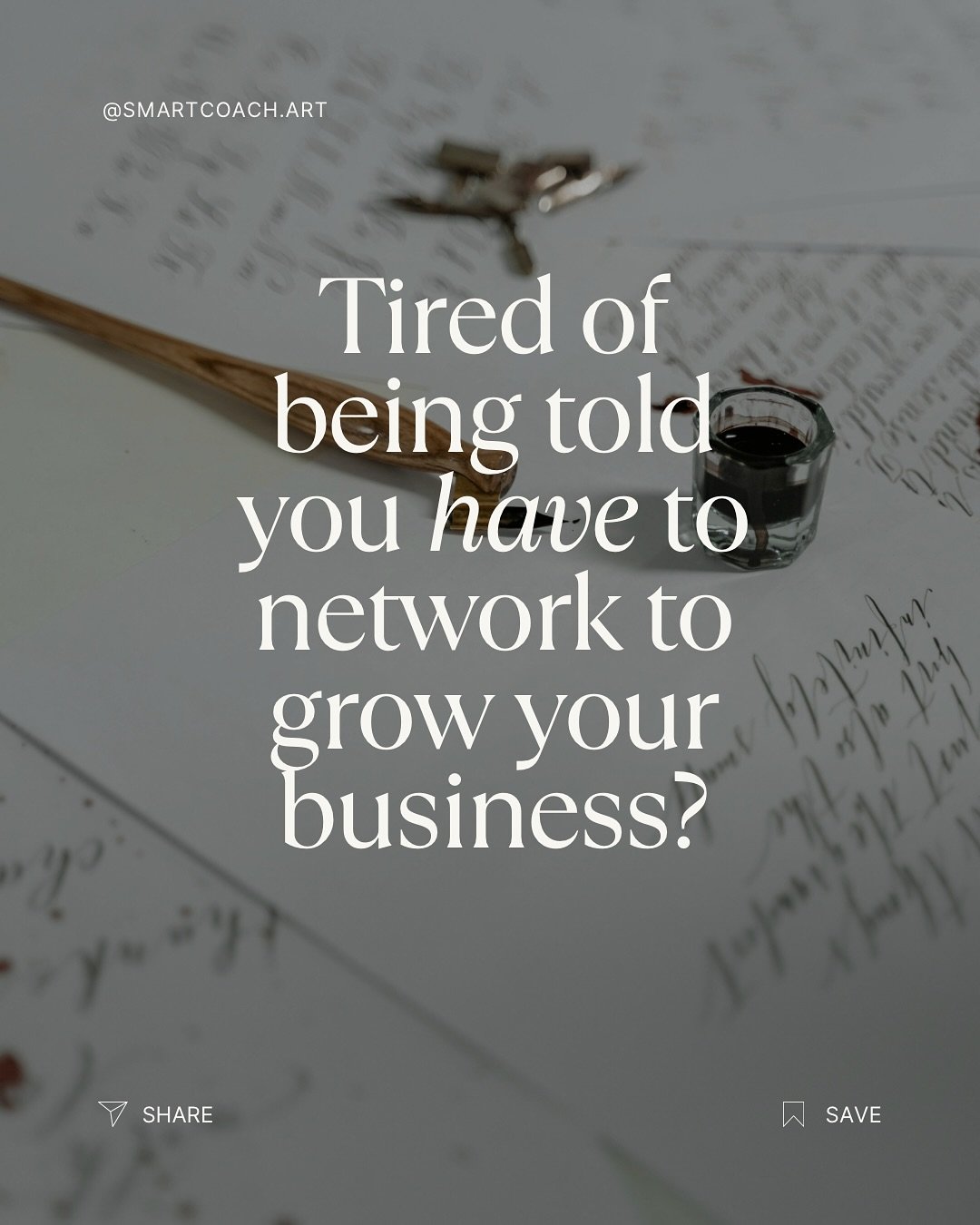 You don&rsquo;t have to do this alone. 

I coach artists every day and we cover a number of topics in every session. An area that crops up almost daily is the importance of networking.

Book a free 1:1 today and let&rsquo;s get stuck in! 

#smARTCoac