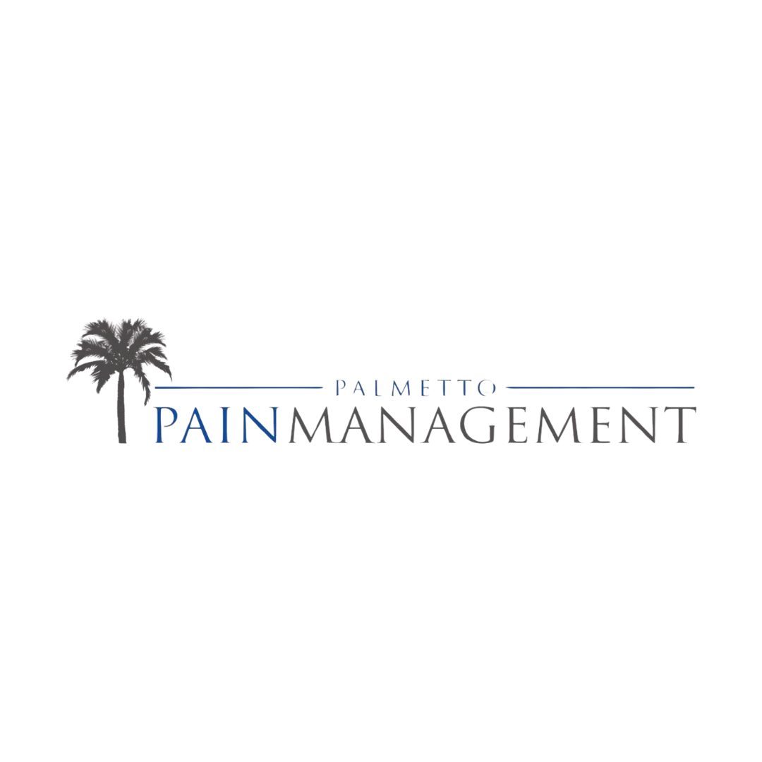 Logo of "Palmetto Pain Management" - which aims to "Offer comprehensive evaluation and treatment of challenging pain and spinal issues in the Columbia SC region."