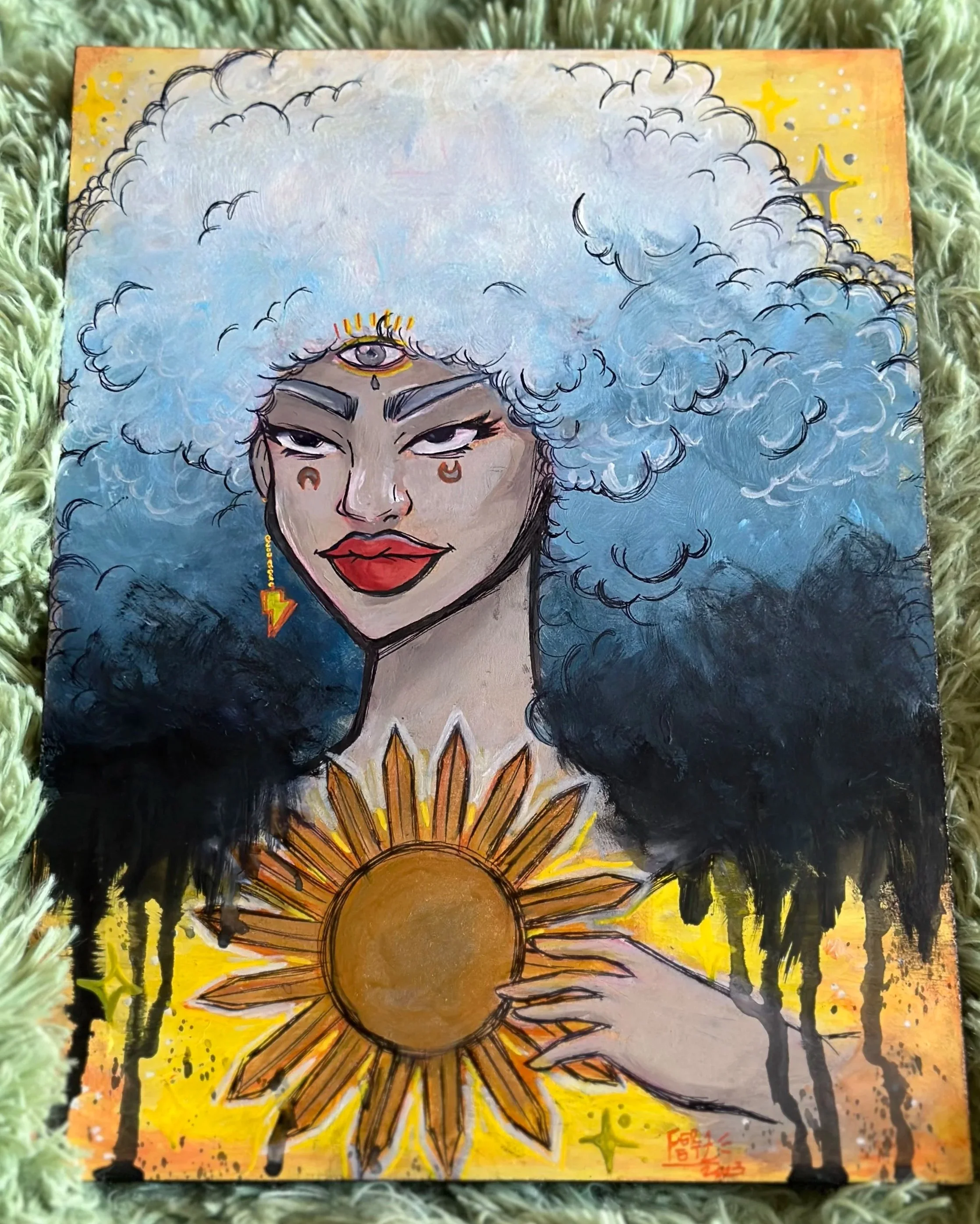 Mixed Media on Wood