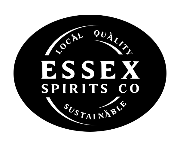 Logo for Essex Spirits Co with the words 'Local Quality', 'Sustainable', and 'Essex Spirits Co' arranged in a circular pattern.