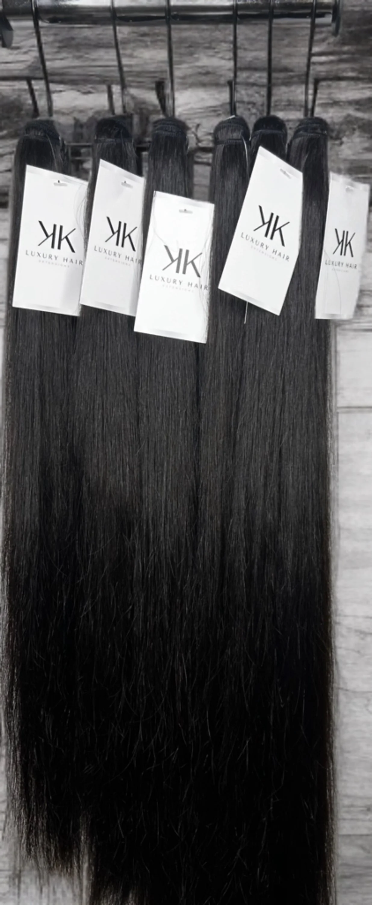 18"-30" Straight Virgin Hair - Color #1B Natural Black