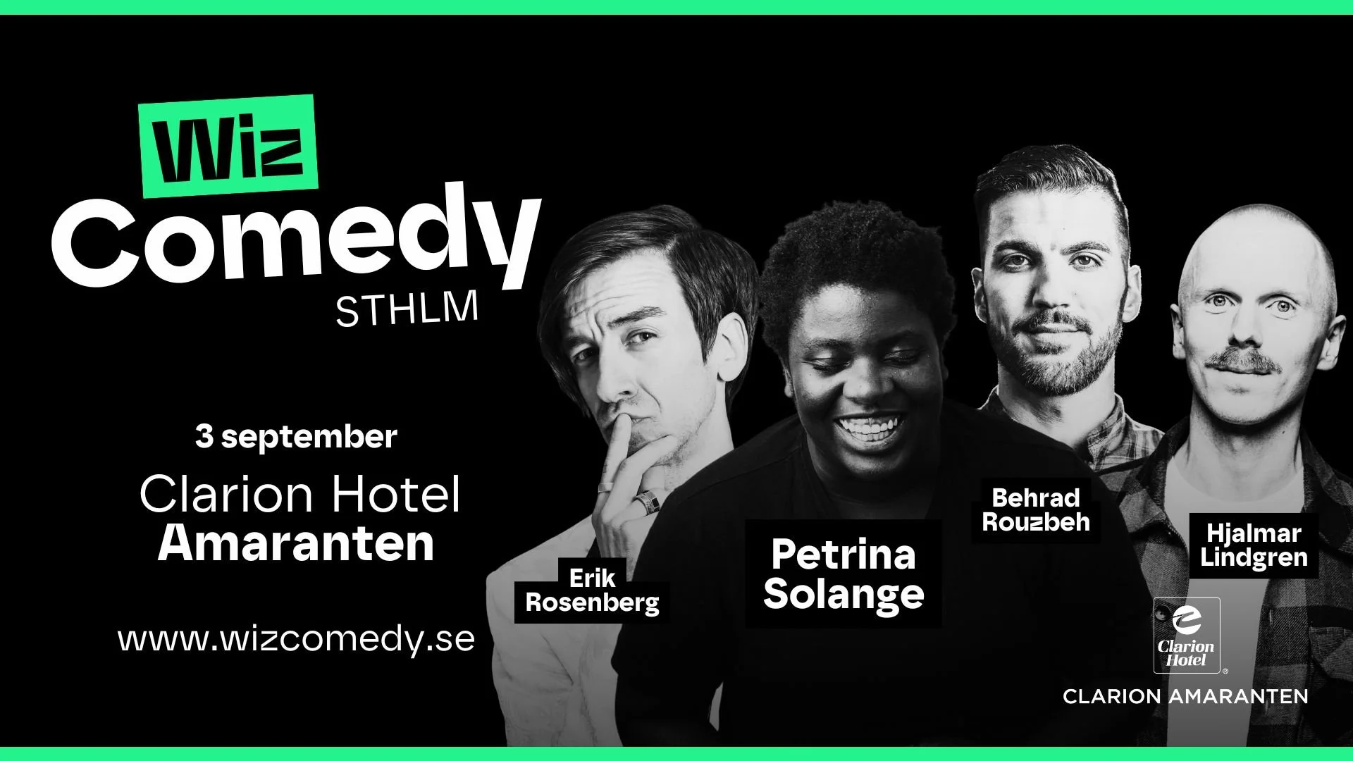 Wiz Comedy Stockholm med Petrina Solange