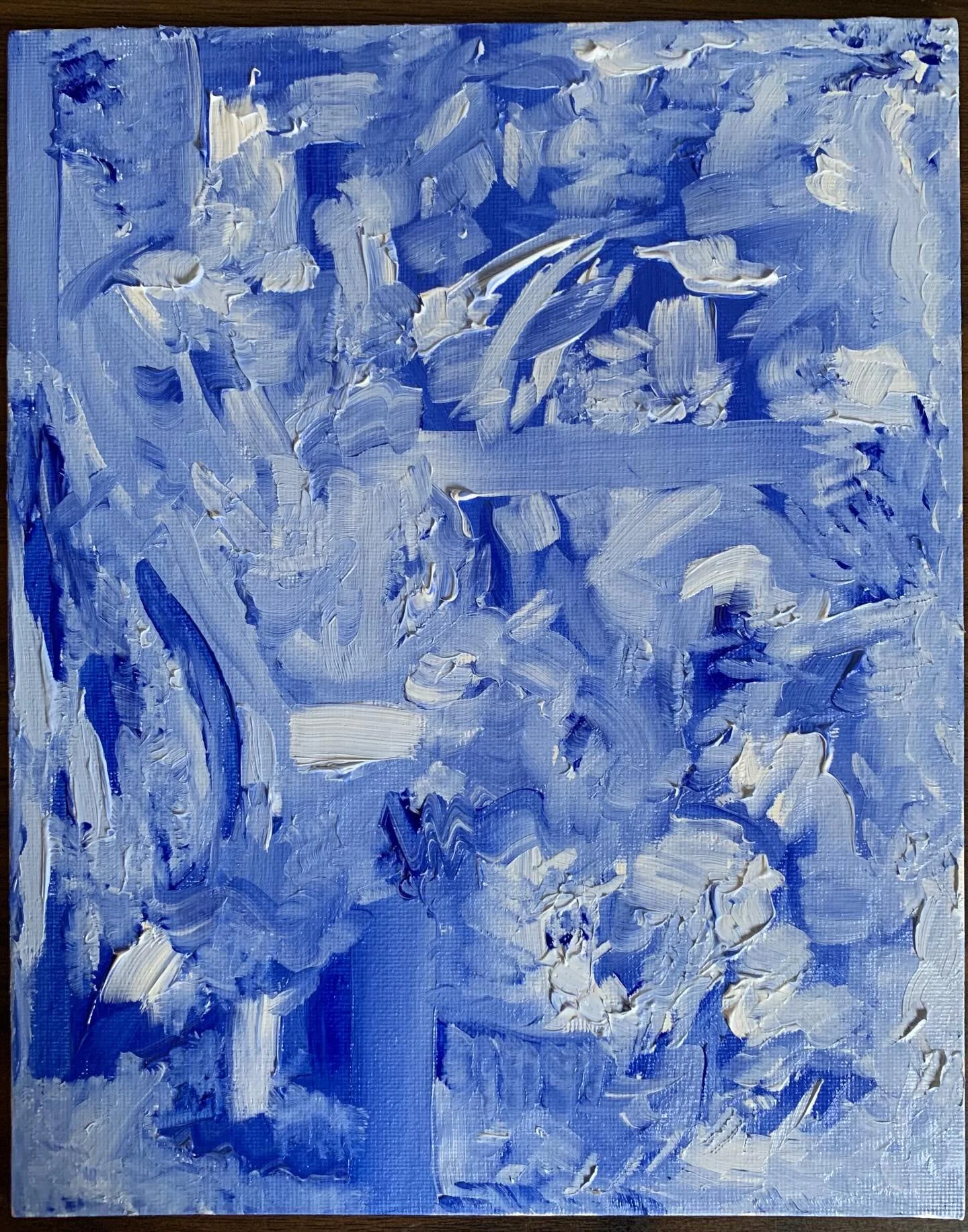 oil on canvas board from 2020. i love to revisit it. the colors are so striking and there&rsquo;s so much to see ☁️