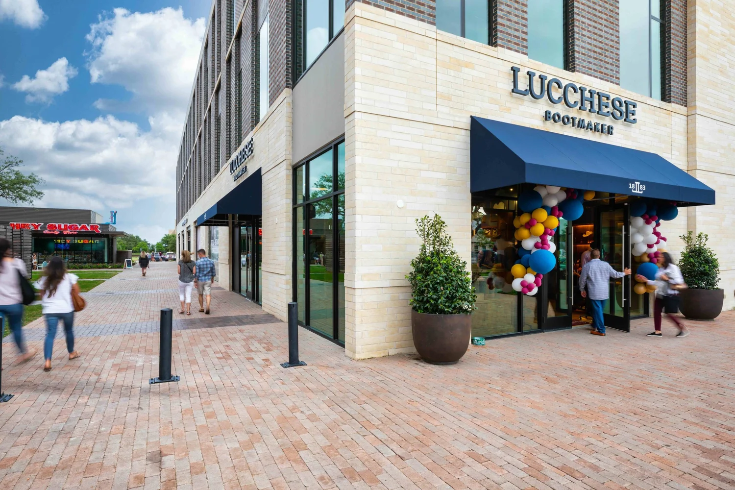 Lucchese storefront at Century Square in College Station