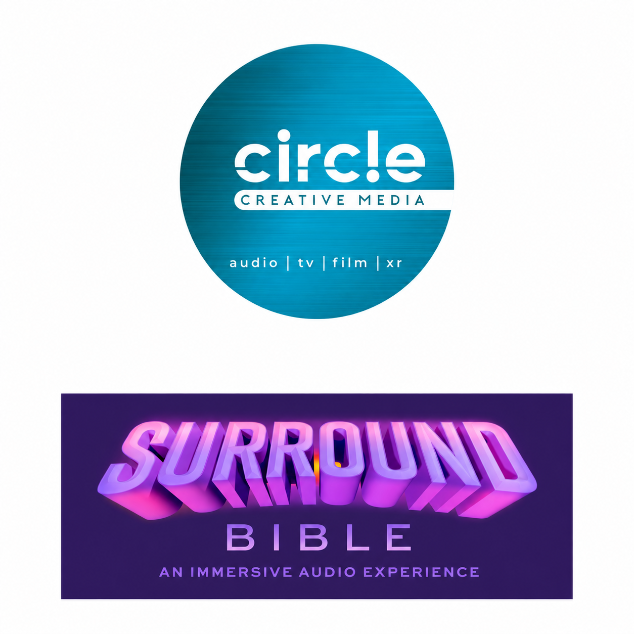 Circle Creative Media and Surround Bible logos
