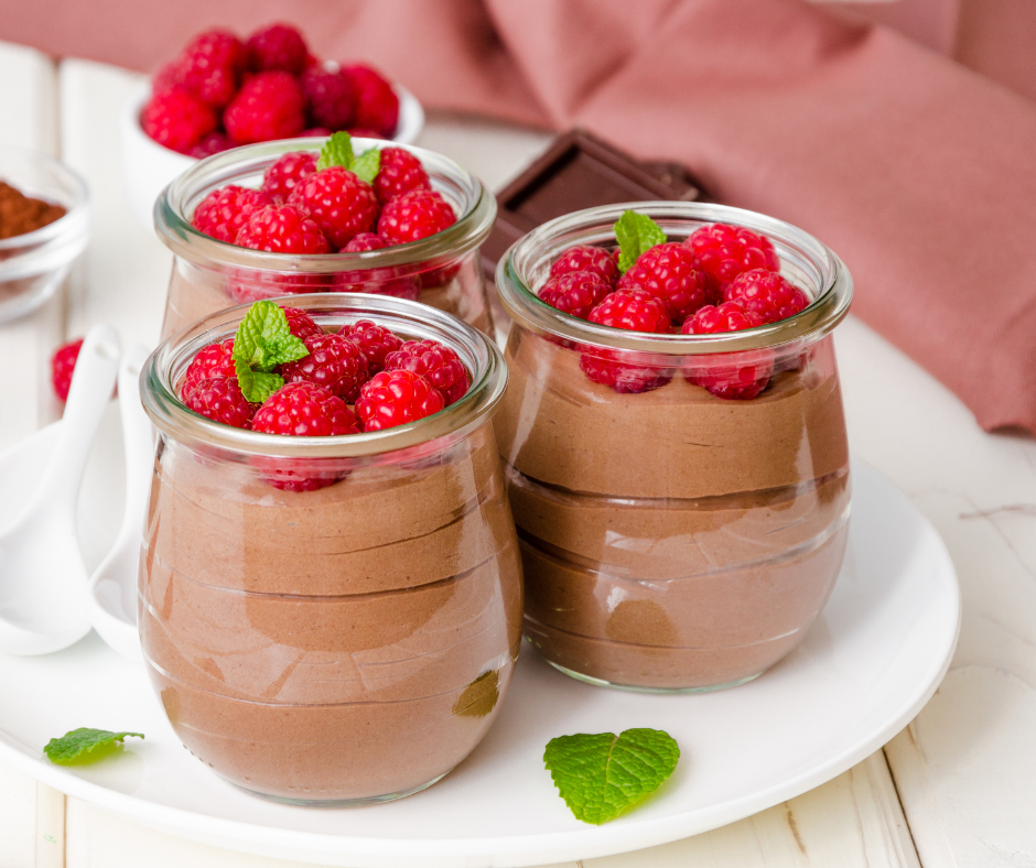 Easy Chocolate Mousse with Fruit