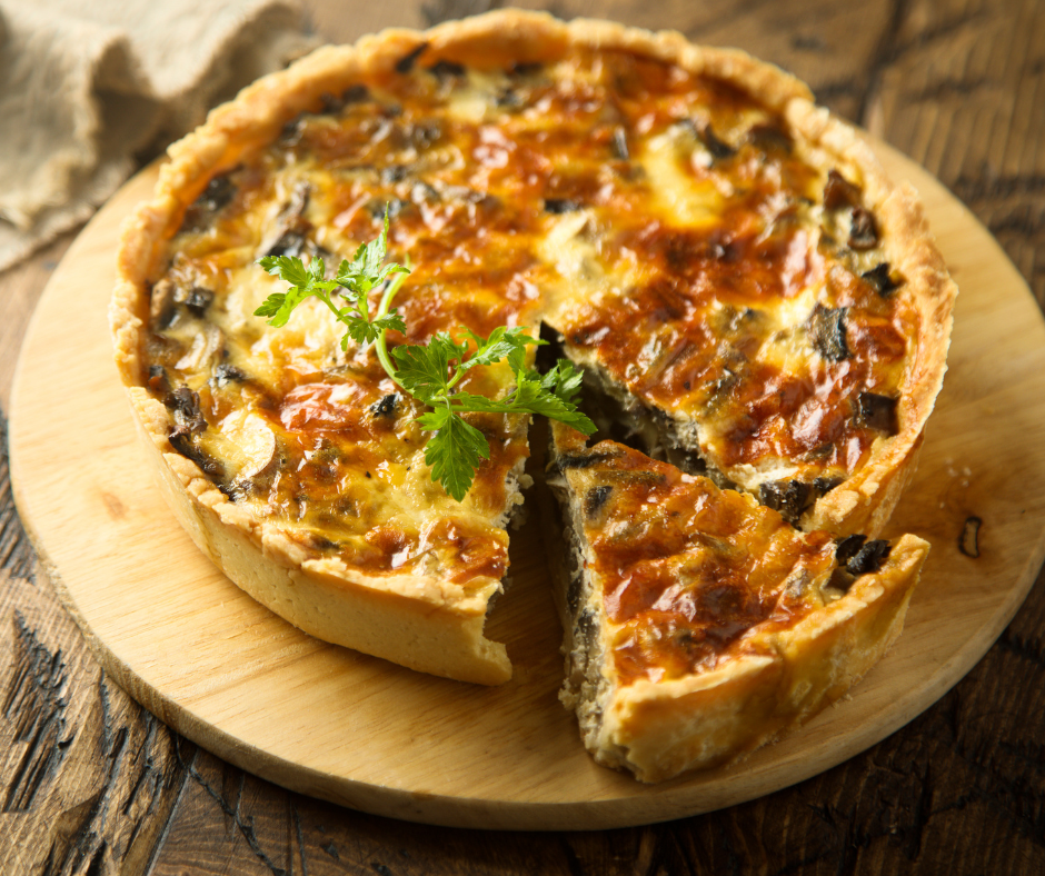 Chicken & Spinach Quiche