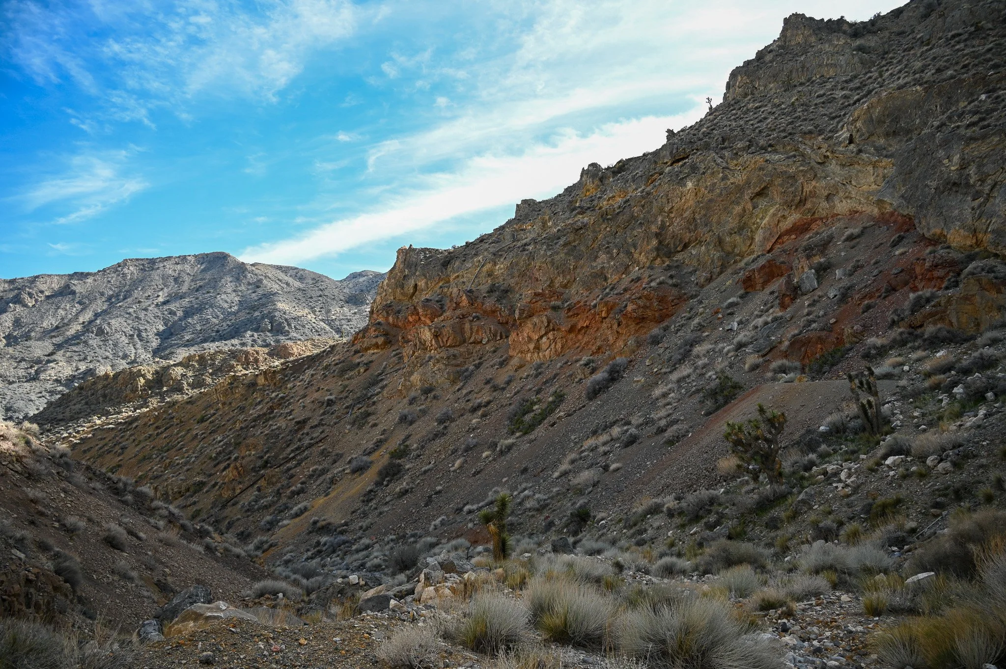  Looking down canyon from the Lemoigne Mine. 