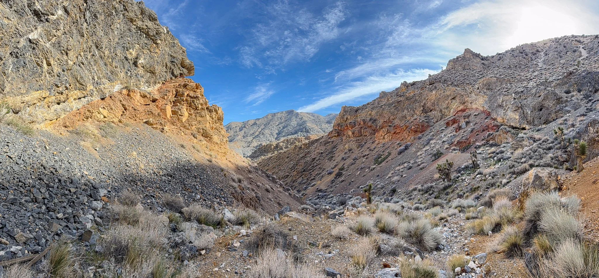  Looking out from the mine site. 