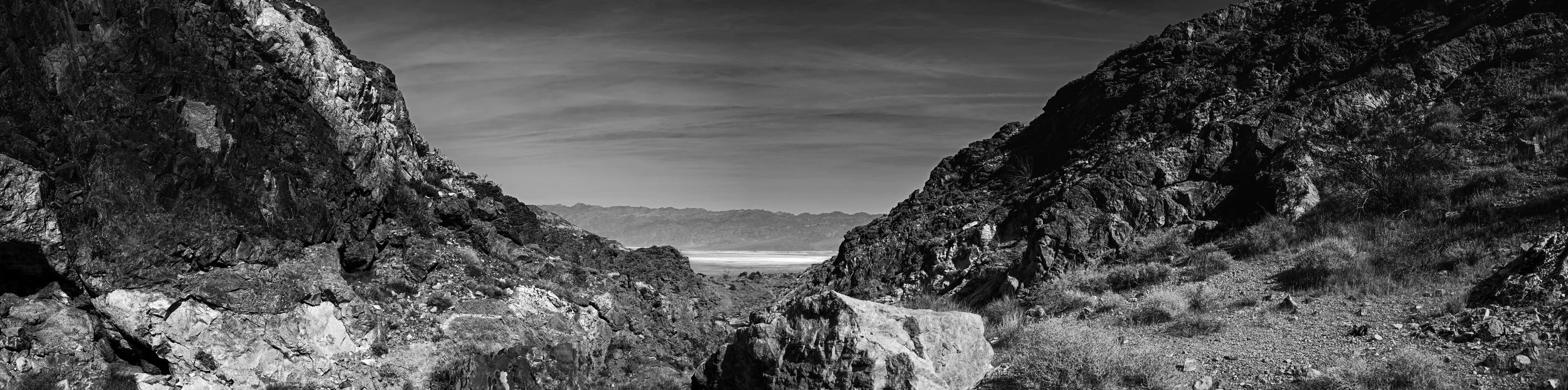  Looking down canyon. 