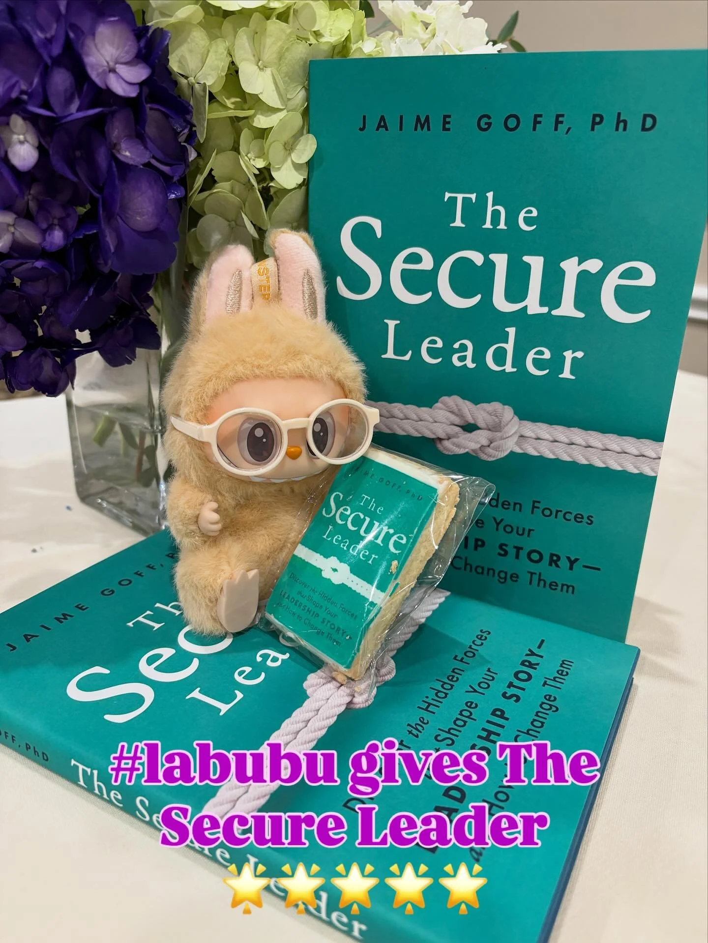 Thanks to @eyekhanmd, I’m finally on the Labubu bandwagon. And this little guy loves my book!