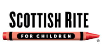 Scottish Rite for Children logo with a crayon graphic.