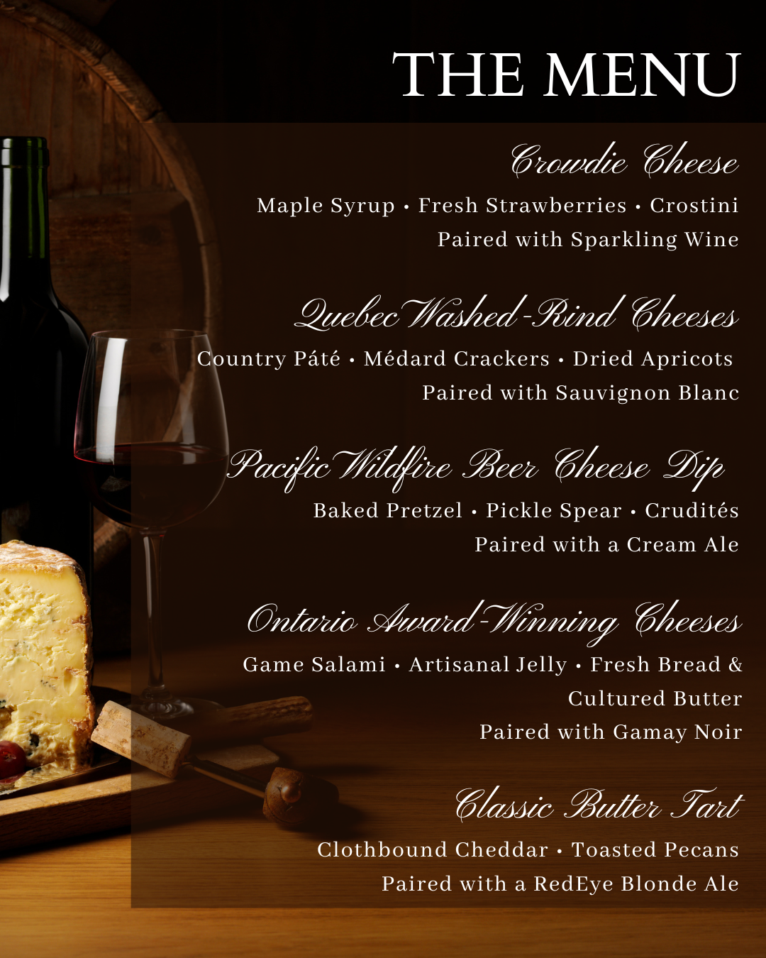 Cheese & Beverage Pairing
