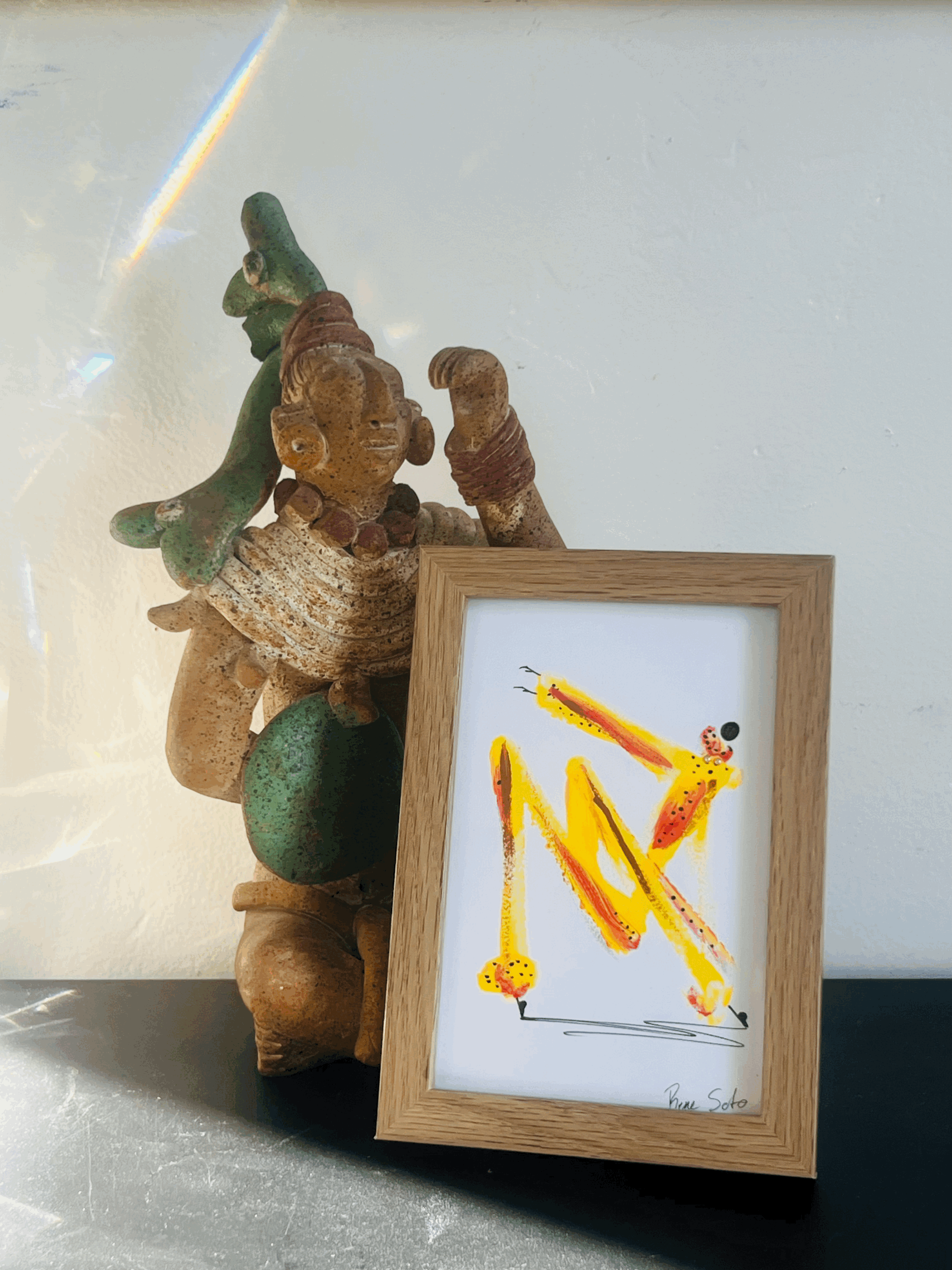 Jaguar Collection 4"x6" framed art work