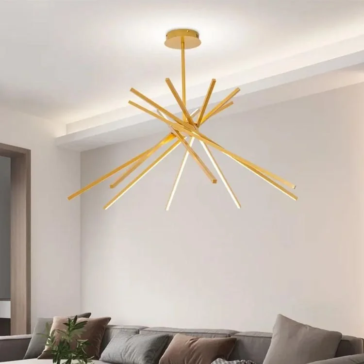 Lámpara colgante led Sparkles gold con luz cálida 101W.jpg