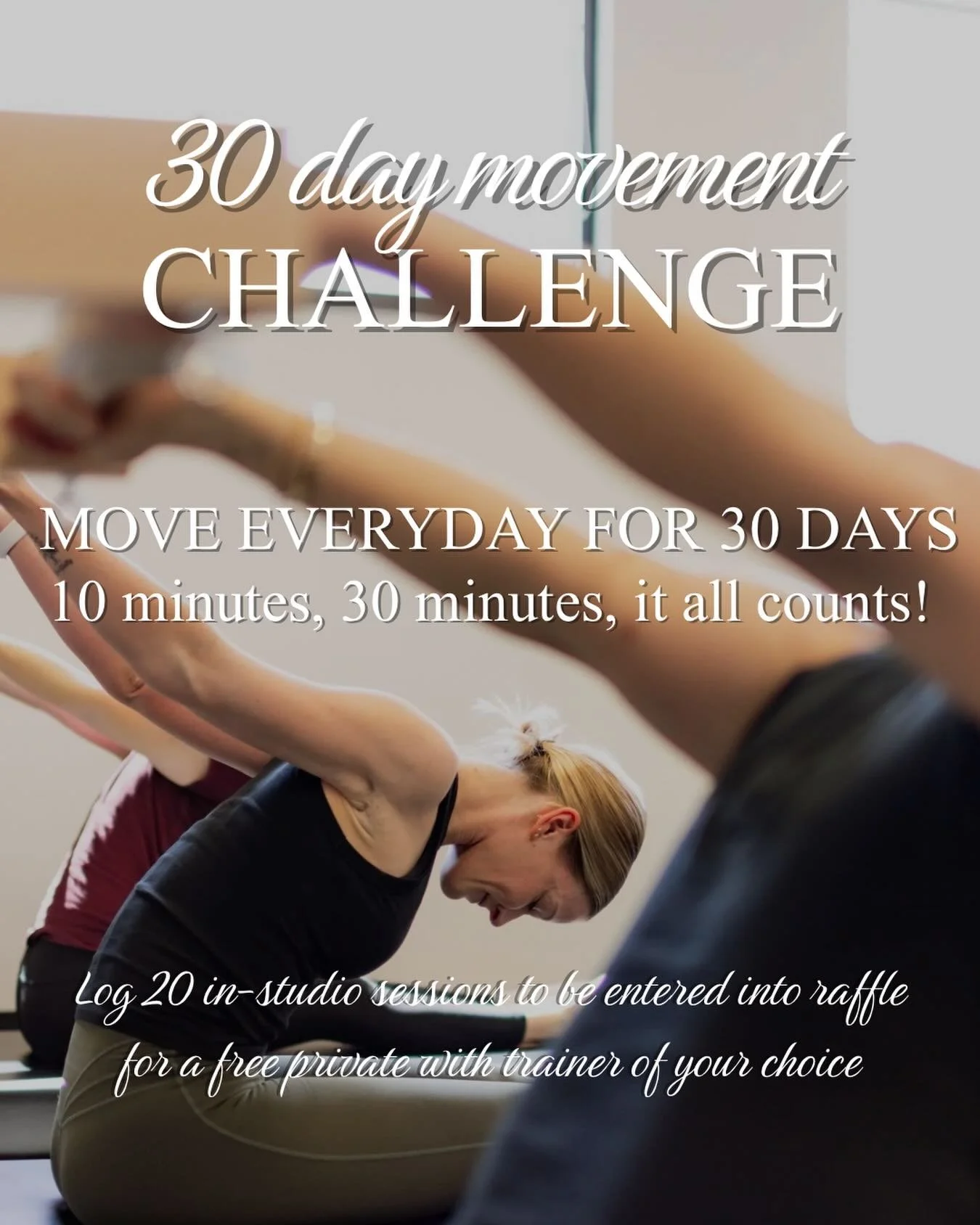 ✨Ready for 2026?

✨Ready to do something for yourself? 

✨Ready to build consistency? 

✨Ready to feel stronger?

✨Ready to build confidence? 

✨Ready to join a supportive community? 

Sign up today and join our 30 day movement challenge! 

DM or cli