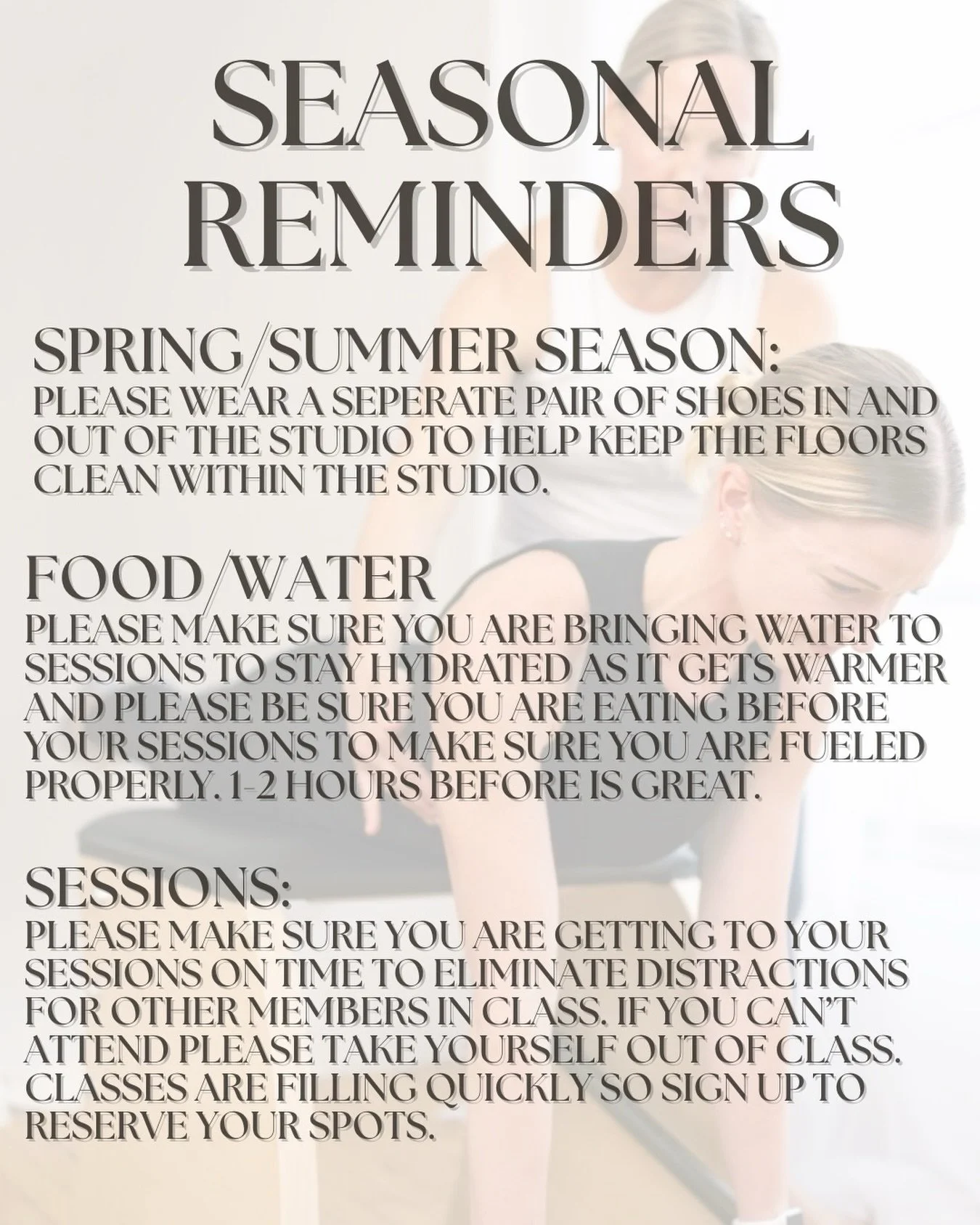 A few friendly reminders as we head into warmer days!!! YAY, FINALLY 🌼🌷☀️