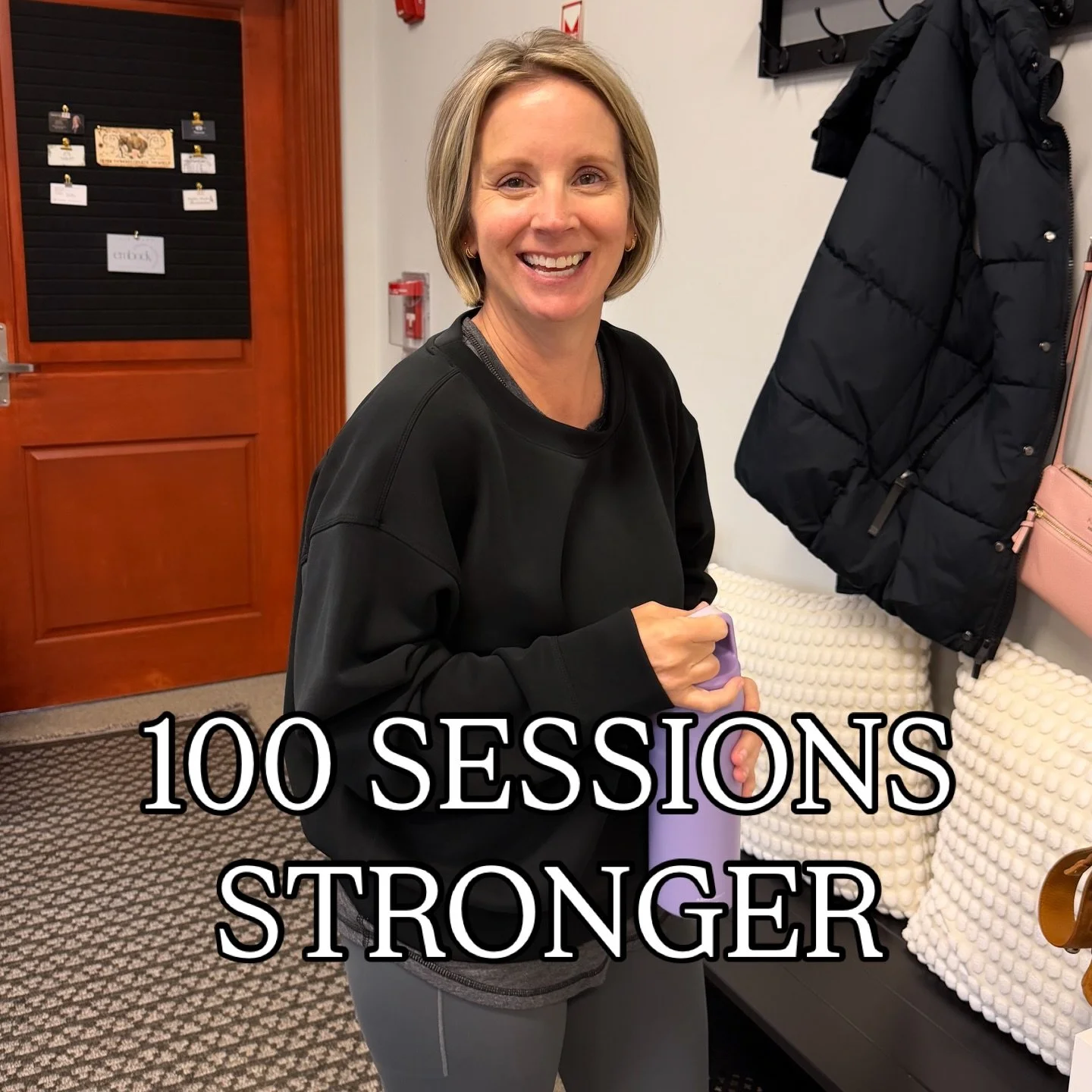 Can we give a high five for 100 classes!! Amazing work! Consistency is key and you are crushing it!!