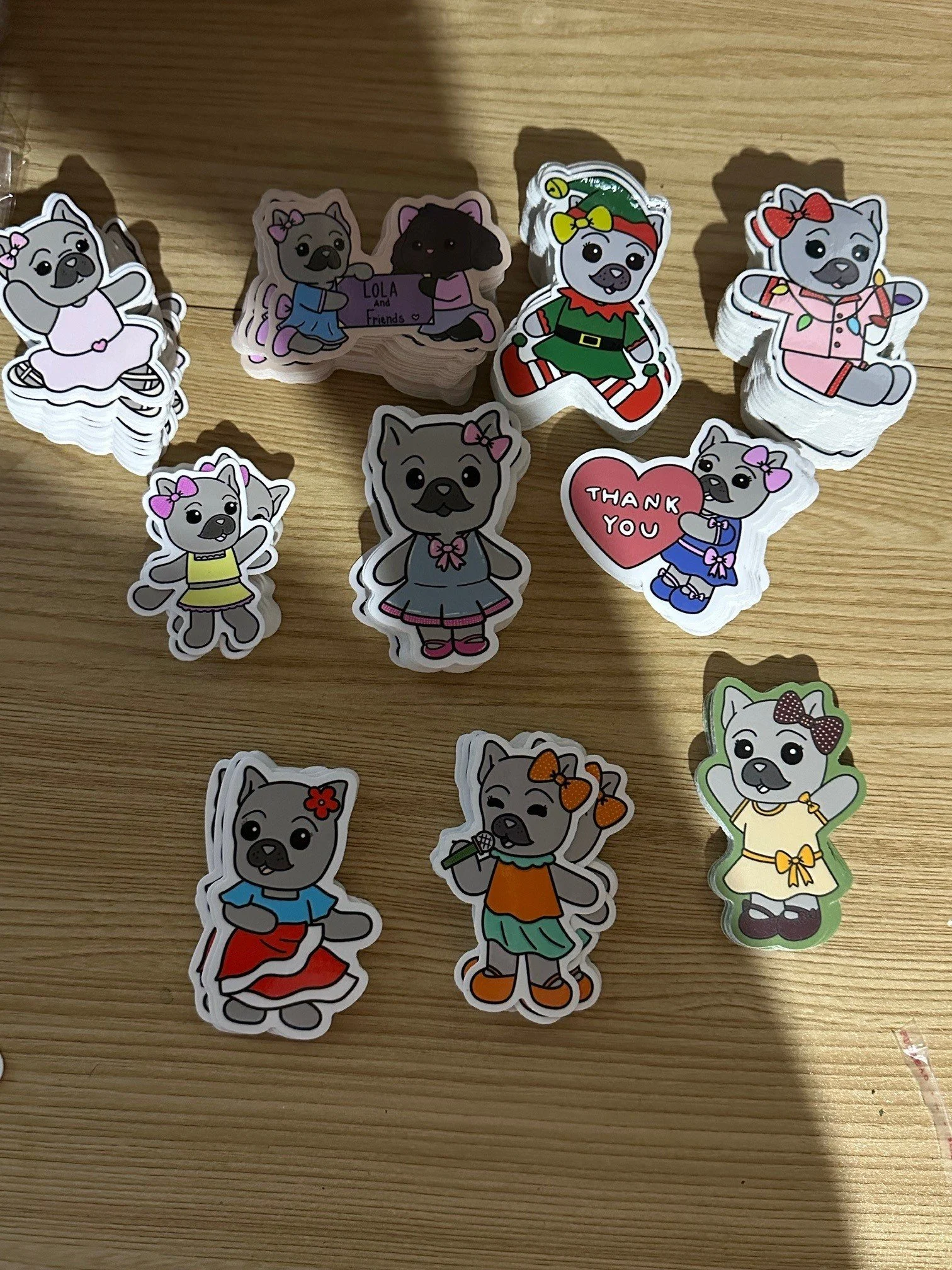 10 Pk Assorted Lola Stickers