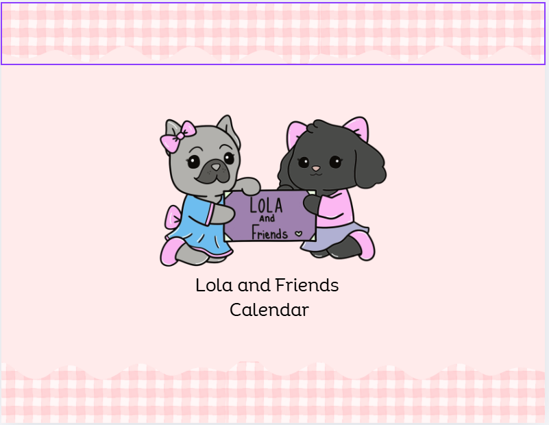 Lola and Friends Colorable Calendar 8.5 x 11 UNDATED- PREORDER