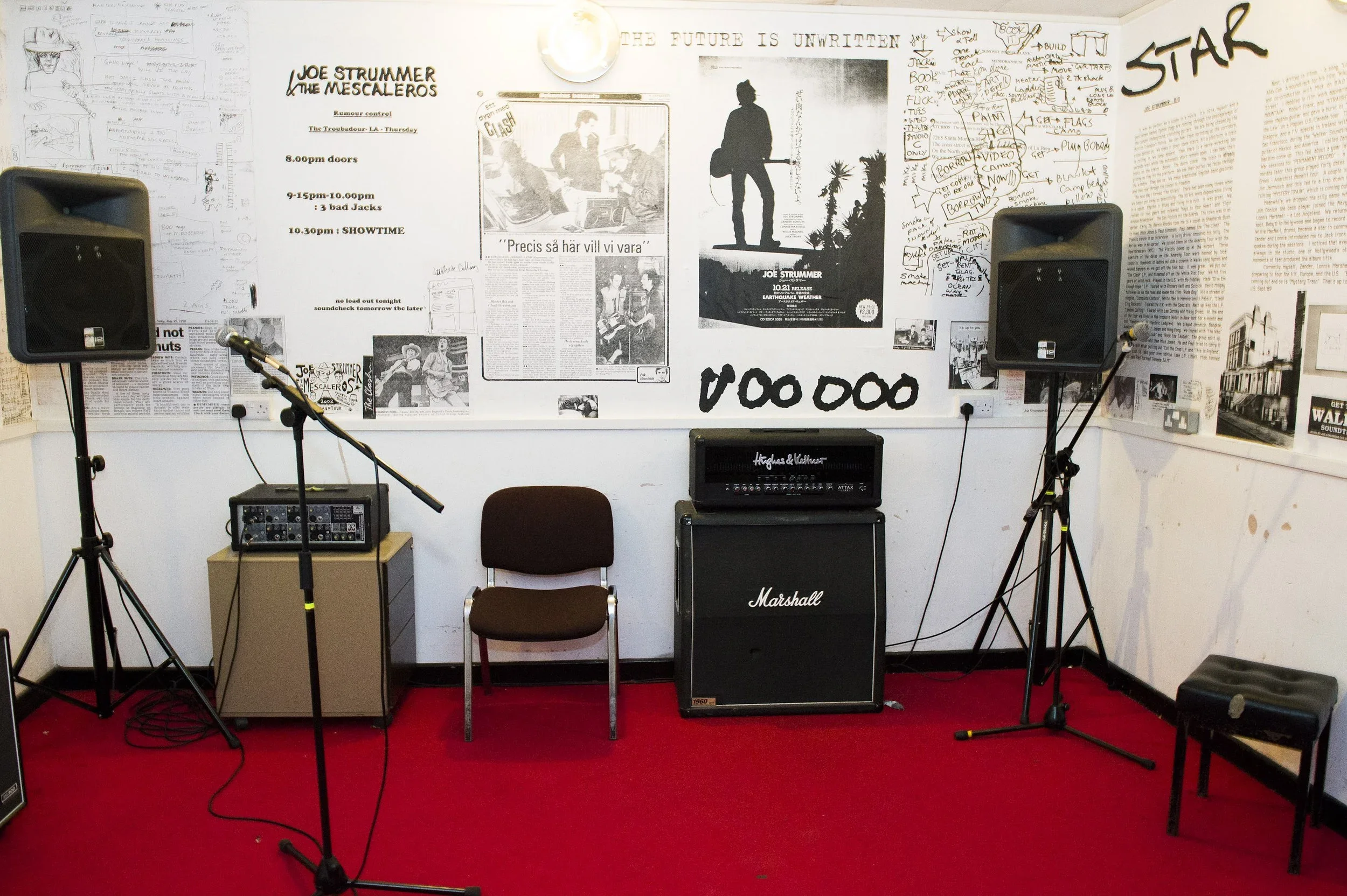 Rehearsal room economy: built on sound but starved of space.