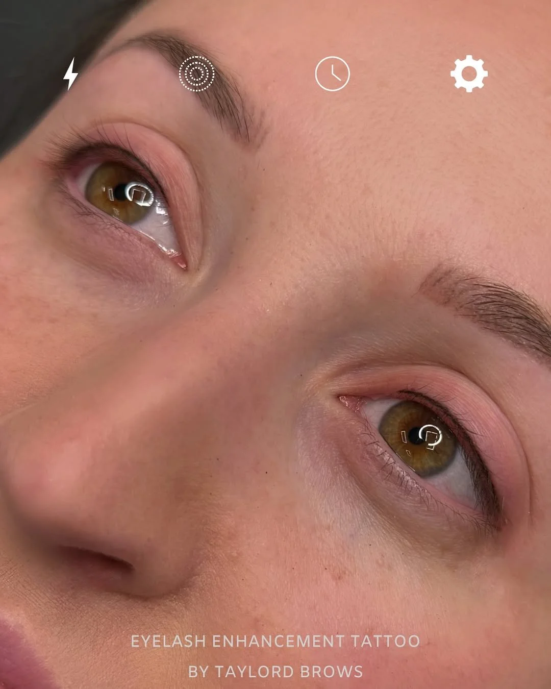 Before and after eyebrow tattoo correction for improved shape and balance