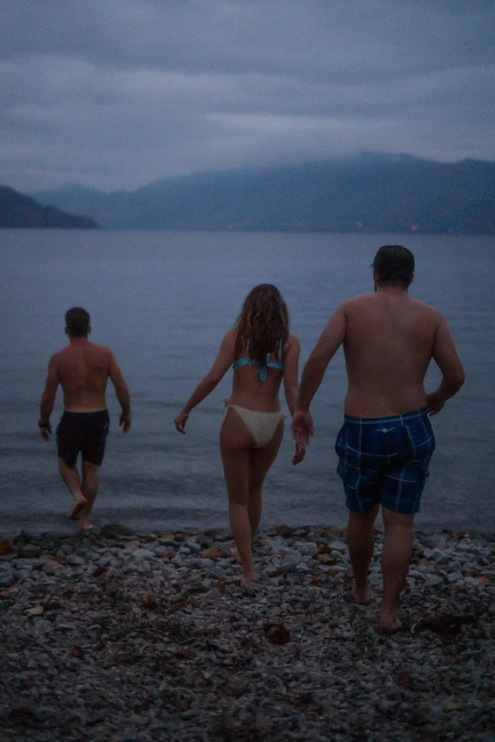 fire, sauna and community Peachland beach