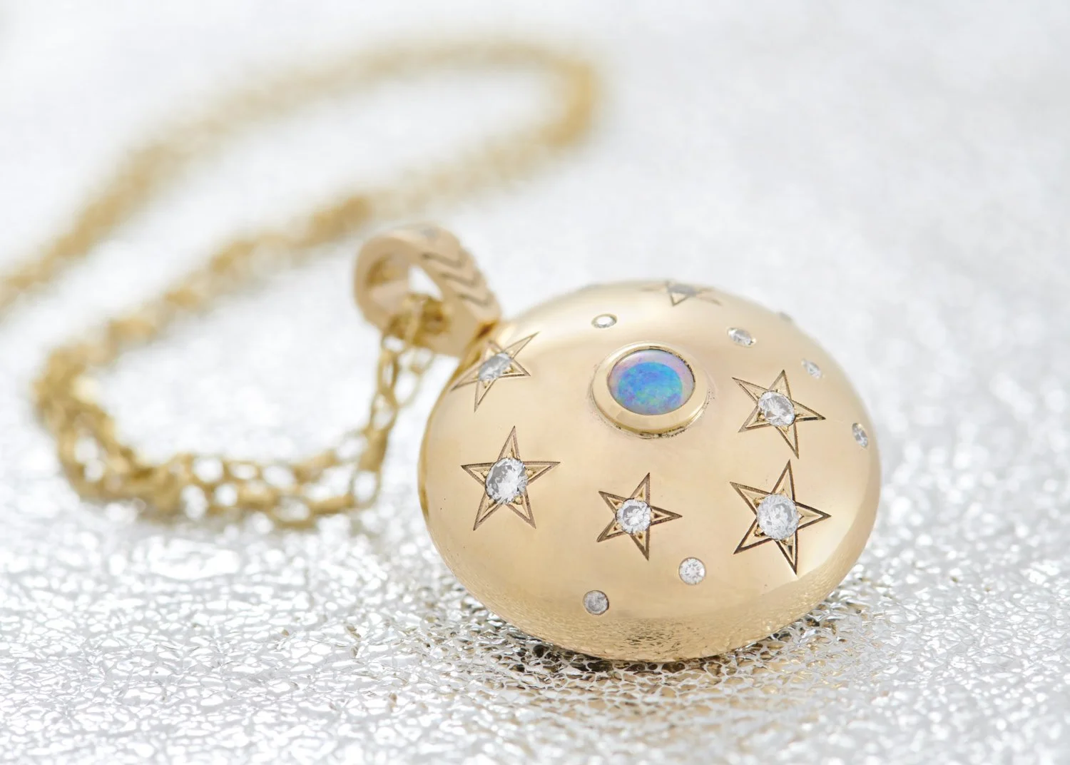 Solar Lunar Spinner Necklace