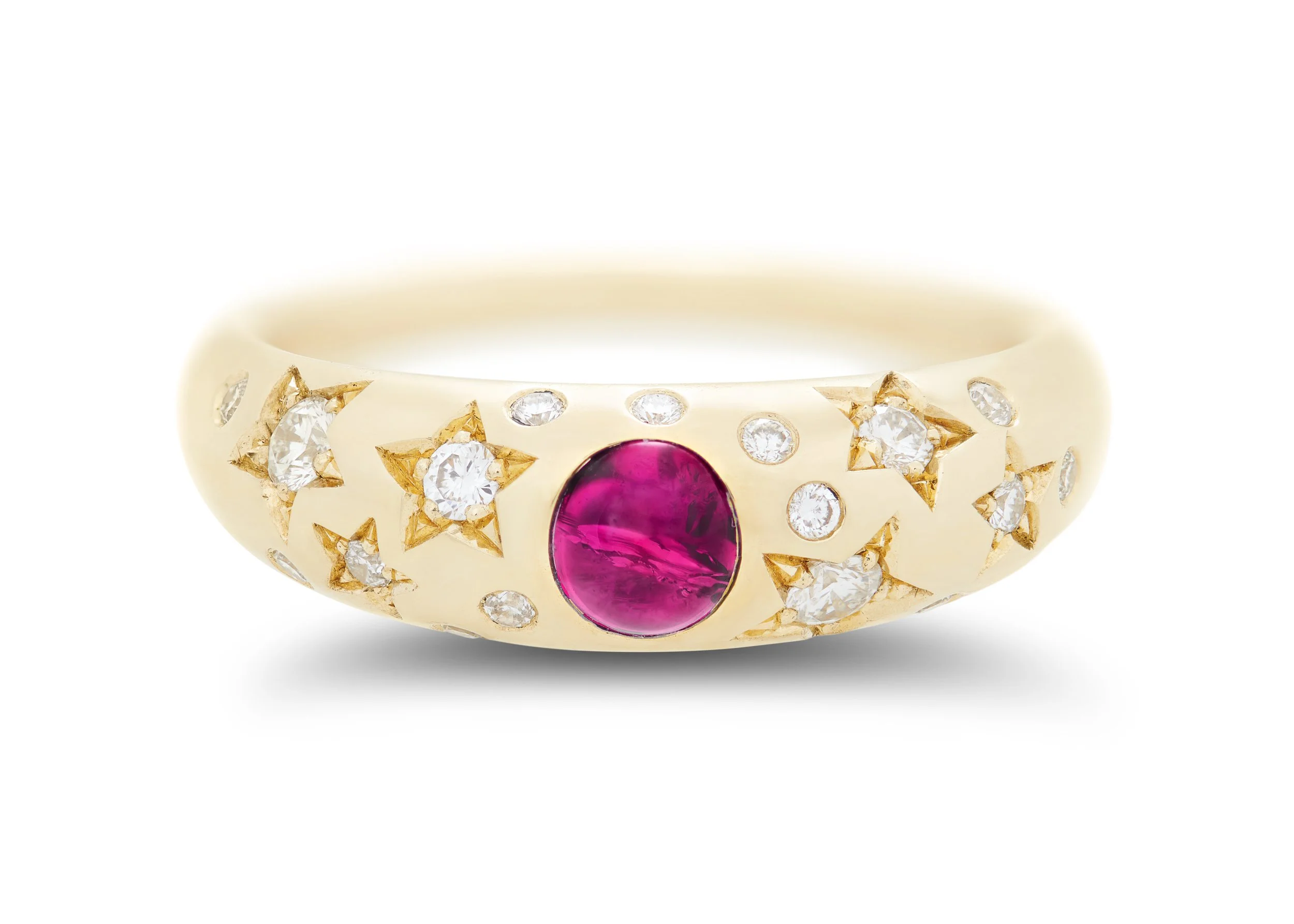 Ruby Lunar Star Ring