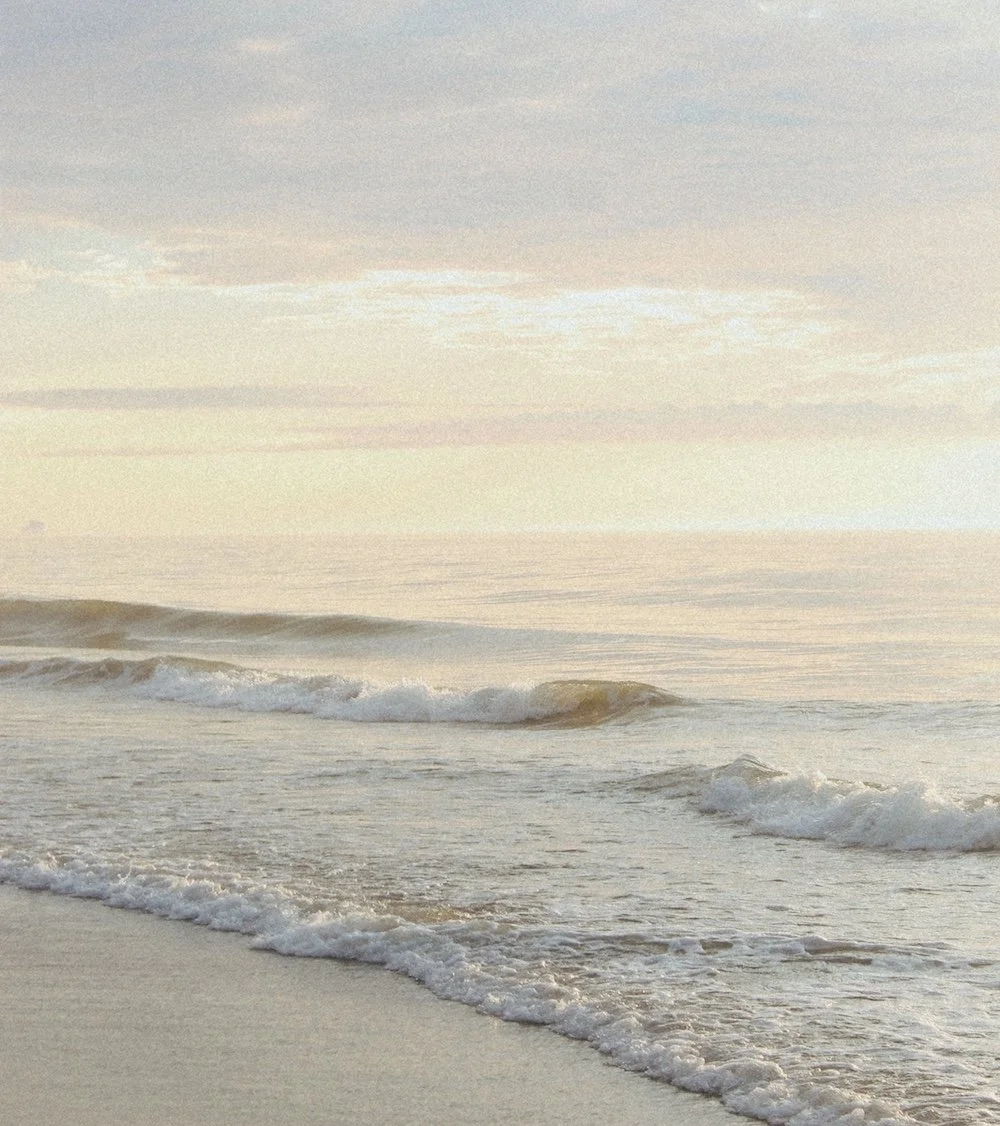 A sunset picture of Bethany Beach, Delaware.