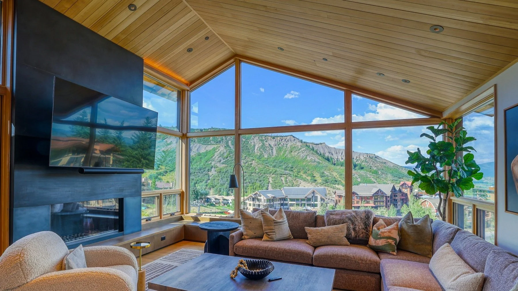 Interior Finishes of 2nd floor on Fanny Hill Home. With amazing views of the town and surrounding mountains. HVAC by Comfort Air