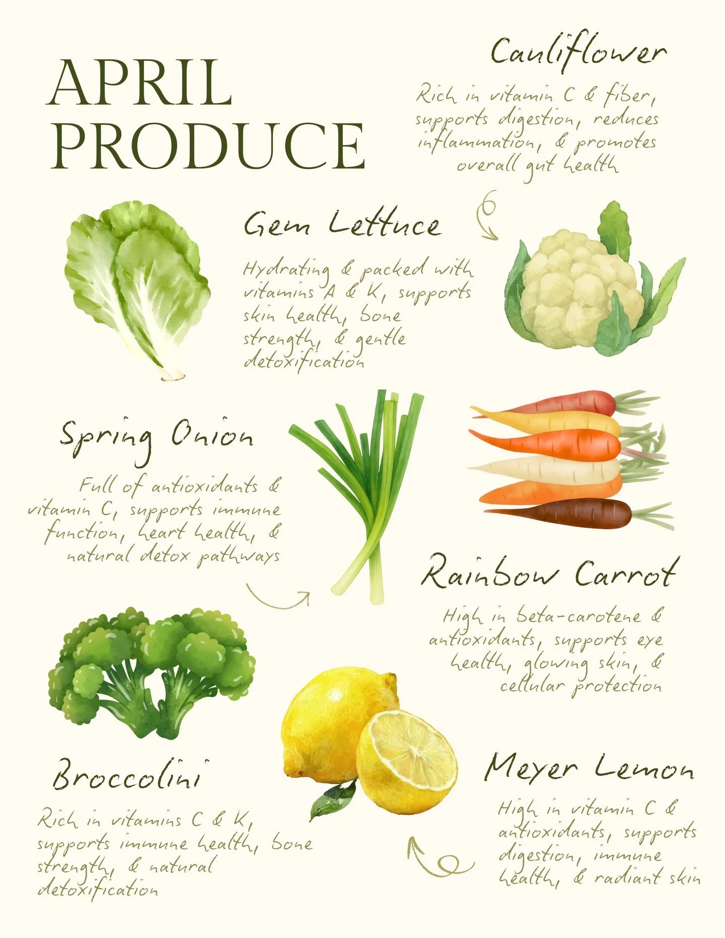 APRILLLL we love you! 🍋🌱

Do not underestimate the deliciousness of a spring onion&hellip;

#produceguide #seasonal #spring #april