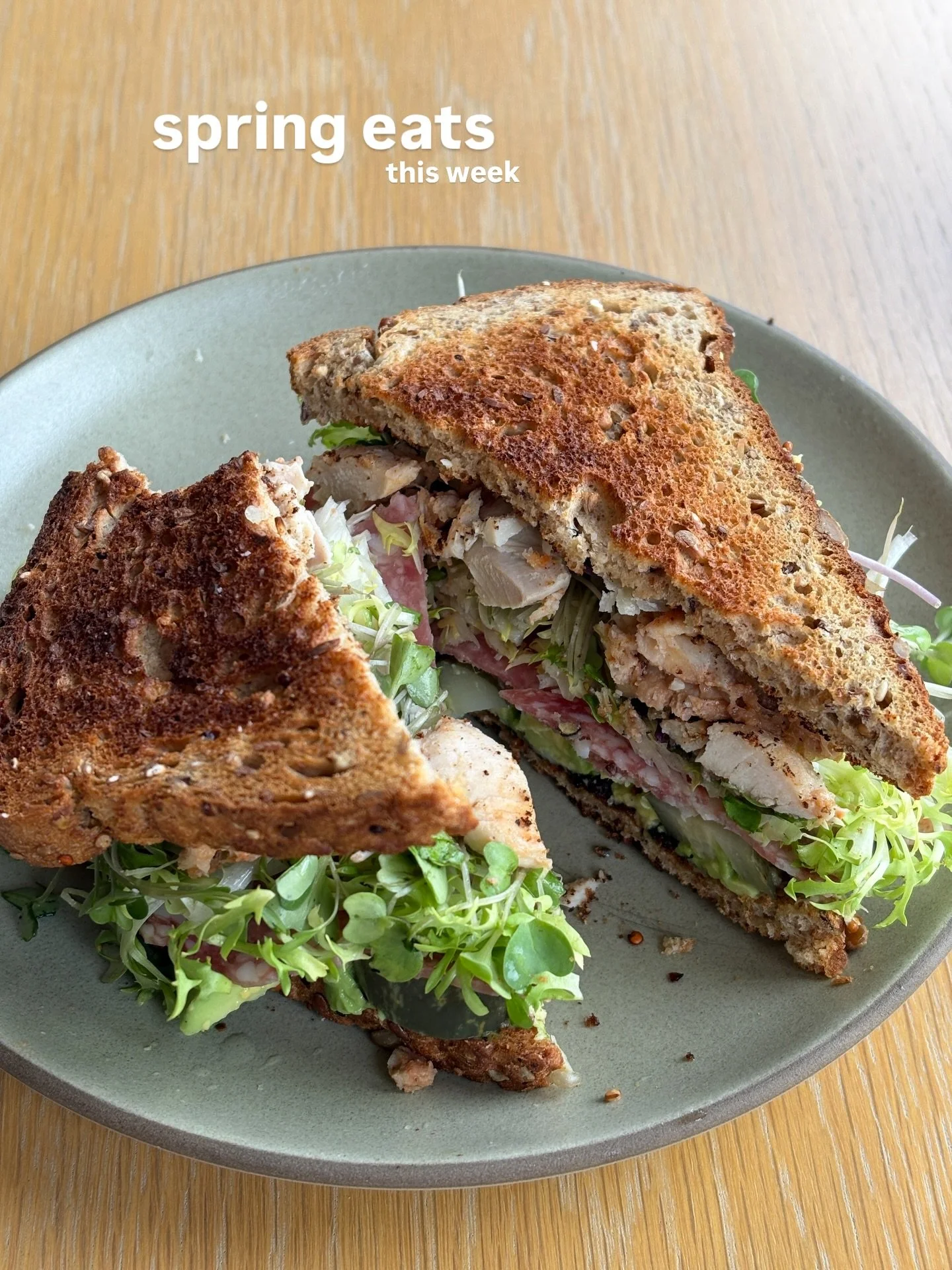 Spring eats this week 🥕🍞

#spring #springeats #recipe