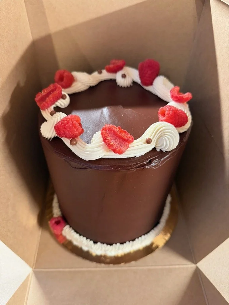 Triple Chocolate with Raspberries